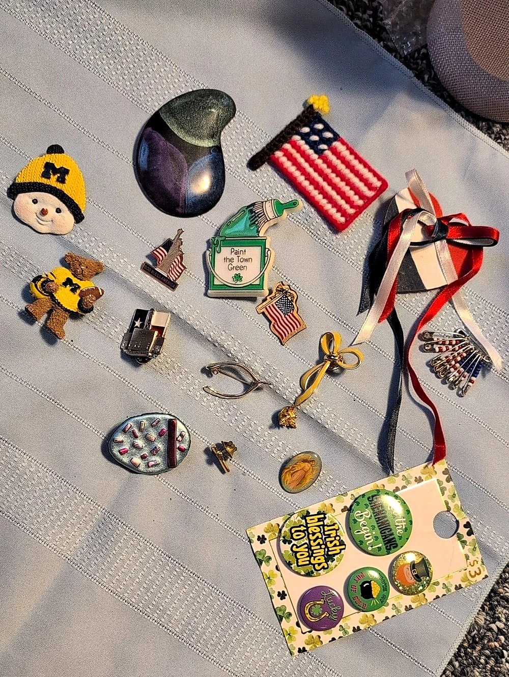 Assorted Multicolor Brooch Pin Lot
